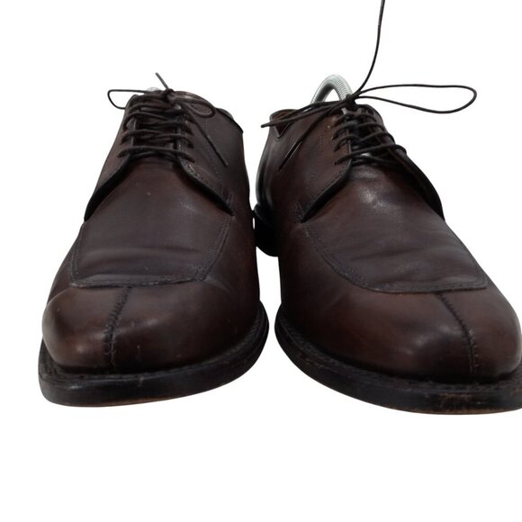 Allen Edmonds Delray Brown Leather Lace Up Oxfords Size 11 Loafers Split Toe - Picture 2 of 14
